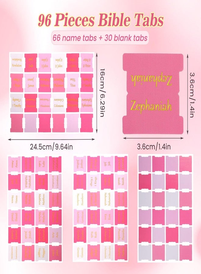 نيويست أحدث مجموعة من 96 قطعة من فواصل الكتاب المقدس، فواصل وردية اللون للنساء، فواصل كبيرة الحجم لدراسة الكتاب المقدس، فواصل ذهبية اللون لكتاب الكتاب المقدس للعهد القديم والعهد الجديد، 30 فاصلة فارغة لفهرس الكتاب المقدس. - Image 3