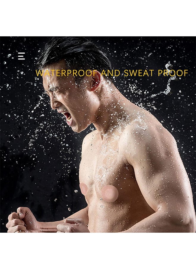 Depend 100PCS Nipple Cover Tape Pasties For Men, Disposable Nipple Hide Protect Care Invisible Nipple Cover Prevent Nipple Chafing Stickers Patch Sports Ultra-Marathon Running Gear  - Image 3