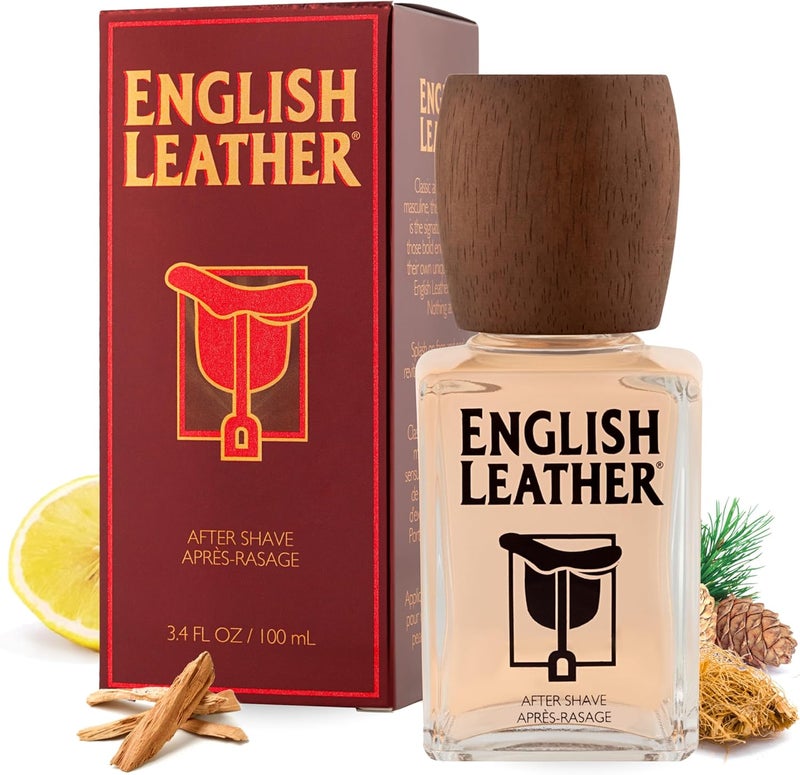 Dana English Leather Aftershave for Men - 3.4 Ounces - Image 1