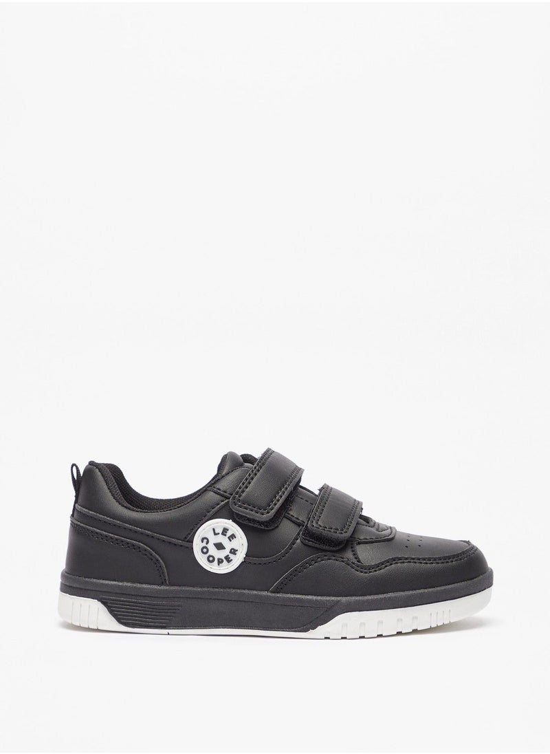 Lee Cooper - Lee Coopers Boys Textured Sneakers with Hook and Loop Closure - Image 1
