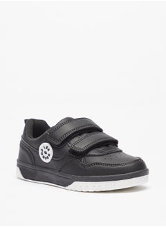 Lee Coopers Boys Textured Sneakers with Hook and Loop Closure