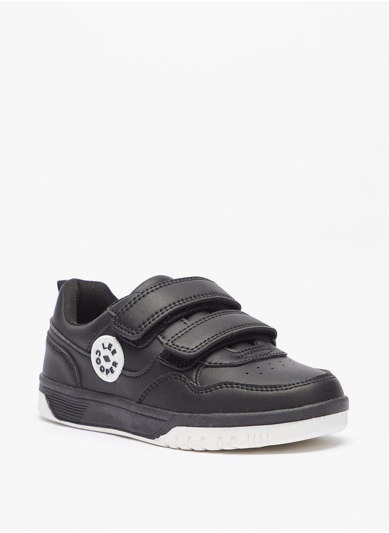 Lee Cooper - Lee Coopers Boys Textured Sneakers with Hook and Loop Closure - Image 1