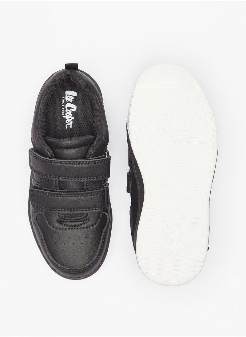 Lee Cooper - Lee Coopers Boys Textured Sneakers with Hook and Loop Closure - Image 1