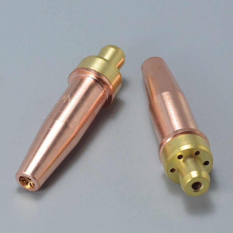 RIVERWELD Propane Natural Gas Cutting Tips 3-GPN Size 1 & 3-GPN-1 Fit Victor-style Oxygen Oxy Oxyfuel Cutter Torch Made of Copper Pack of 2 - Image 2