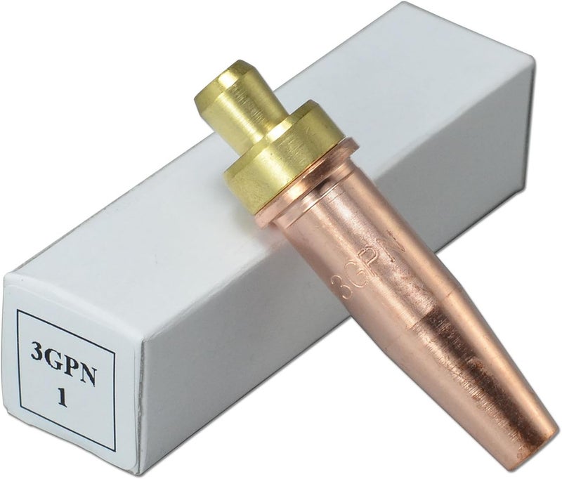 RIVERWELD Propane Natural Gas Cutting Tips 3-GPN Size 1 & 3-GPN-1 Fit Victor-style Oxygen Oxy Oxyfuel Cutter Torch Made of Copper Pack of 2 - Image 3
