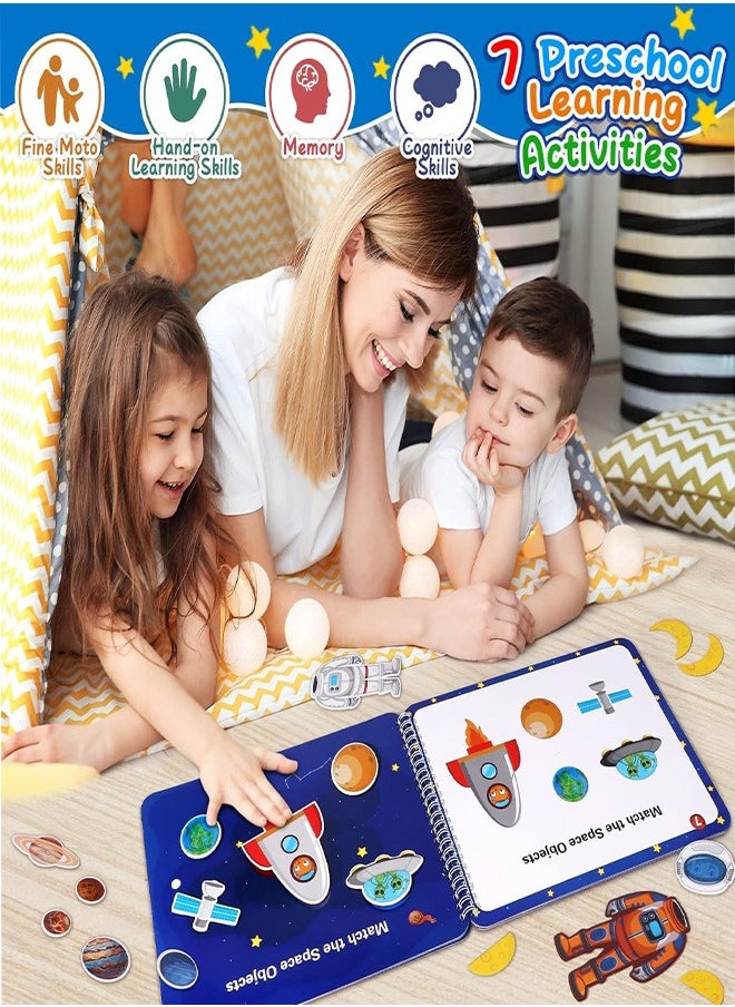 joyzzz - Space Sticker Book Toddler Montessori Toy 2-4 Years Old Preschool Educational Educational Toy - Image 1