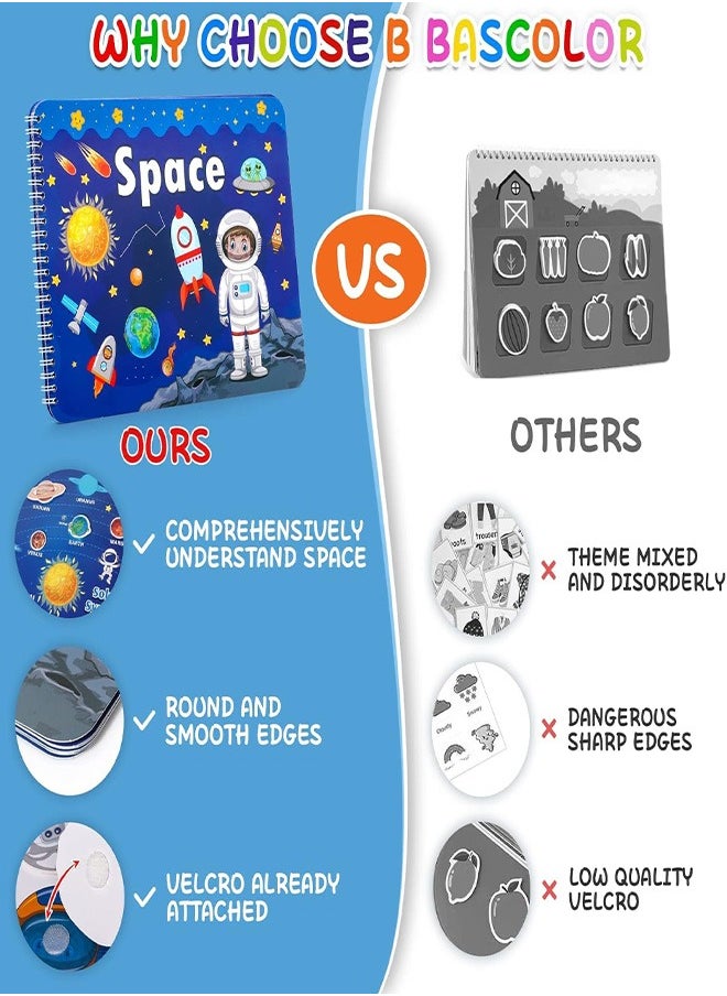 joyzzz - Space Sticker Book Toddler Montessori Toy 2-4 Years Old Preschool Educational Educational Toy - Image 1