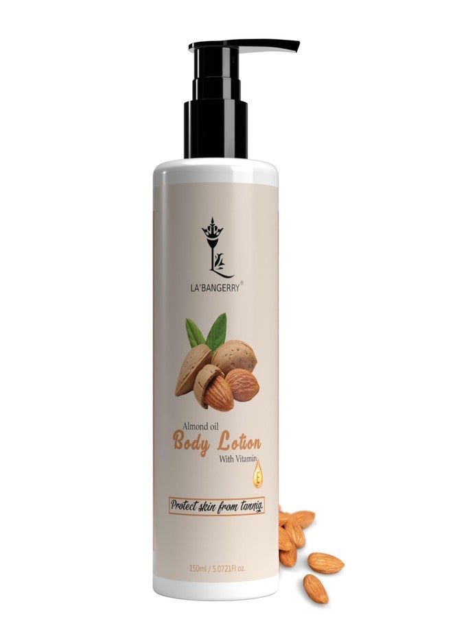 LA'BANGERRY LA’BANGERRY Almond & Vitamin E Body Lotion | Lightweight, Non-Greasy Lotion for Soft & Nourished Skin for Daily Skin Hydration (150ml) - Image 1