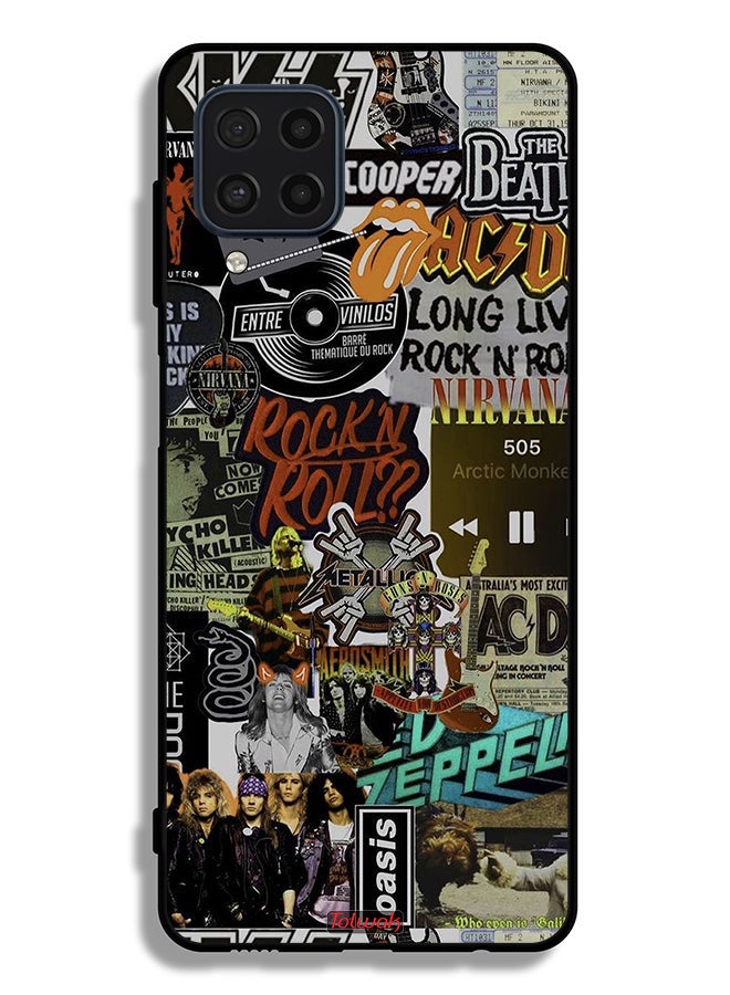 Tolwak Samsung Galaxy M22 Protective Case Cover Long Live Rock N Roll - Image 2