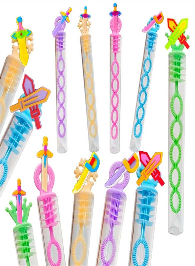 HOZKEAP 24 Packs Bulk Mini Swords Shape Bubble Wands, Boys and Girls Holiday Party Favors Student Halloween Party Supply - Image 1