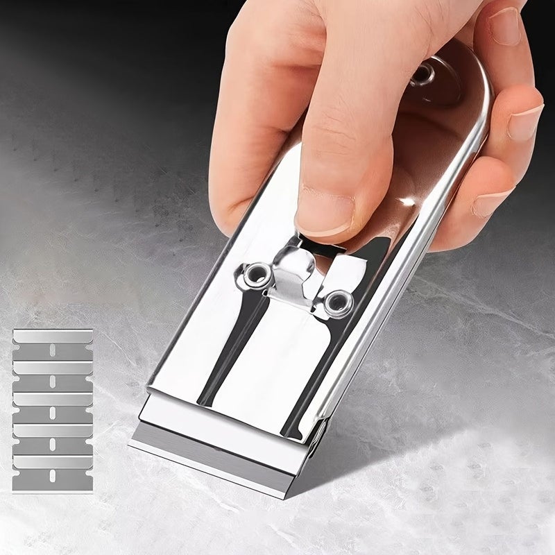 6Pcs Stainless Steel Cleaning Scraper Set With Shovel And 5 Blades For Wall Floor Home - Image 2