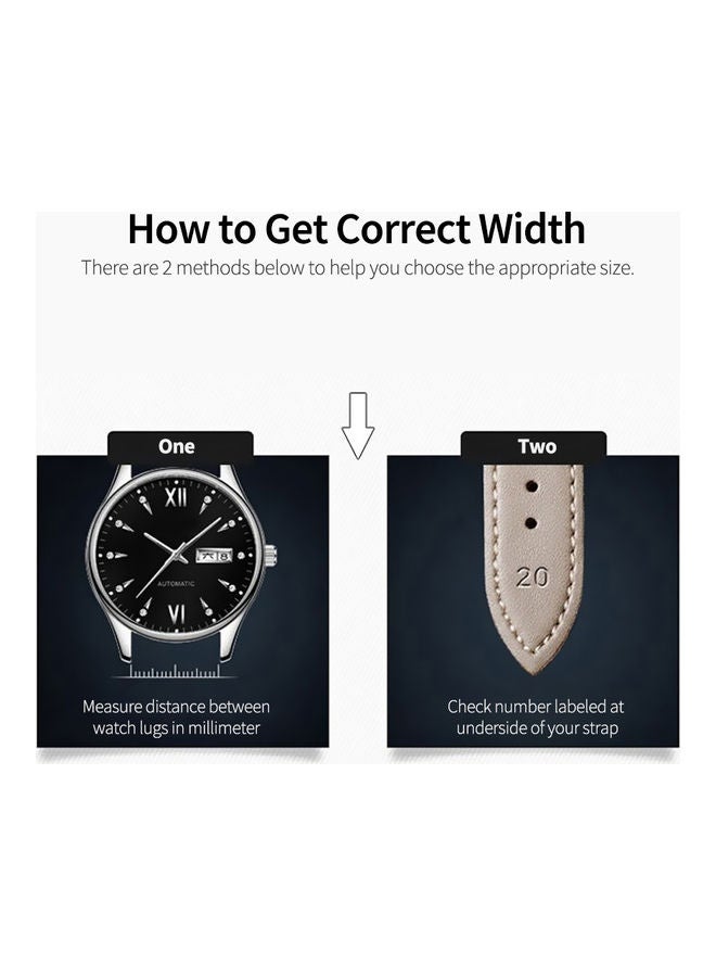 NIBEMINENT Silicone Replacement Watch Strap 22mm Blue - Image 3