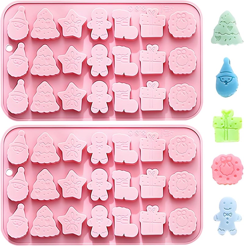Fchil Christmas Silicone Chocolate Molds Set - Image 1