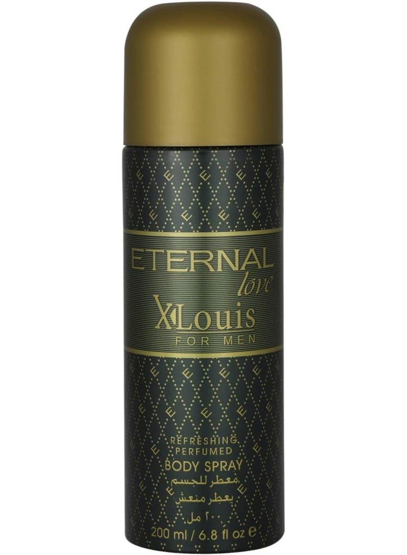 إتيرنال لاف سبراي الجسم إتيرنال لوف إكس لويس للرجال، برائحة الزهور، 200 مل - Image 1
