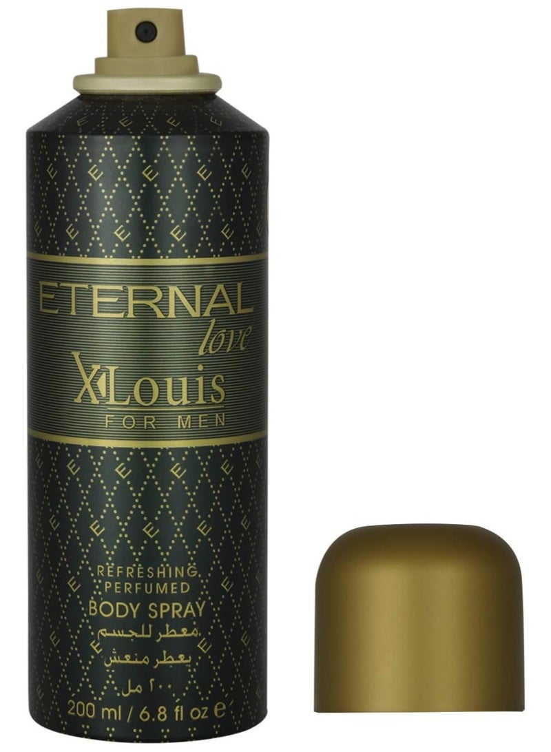 إتيرنال لاف سبراي الجسم إتيرنال لوف إكس لويس للرجال، برائحة الزهور، 200 مل - Image 2