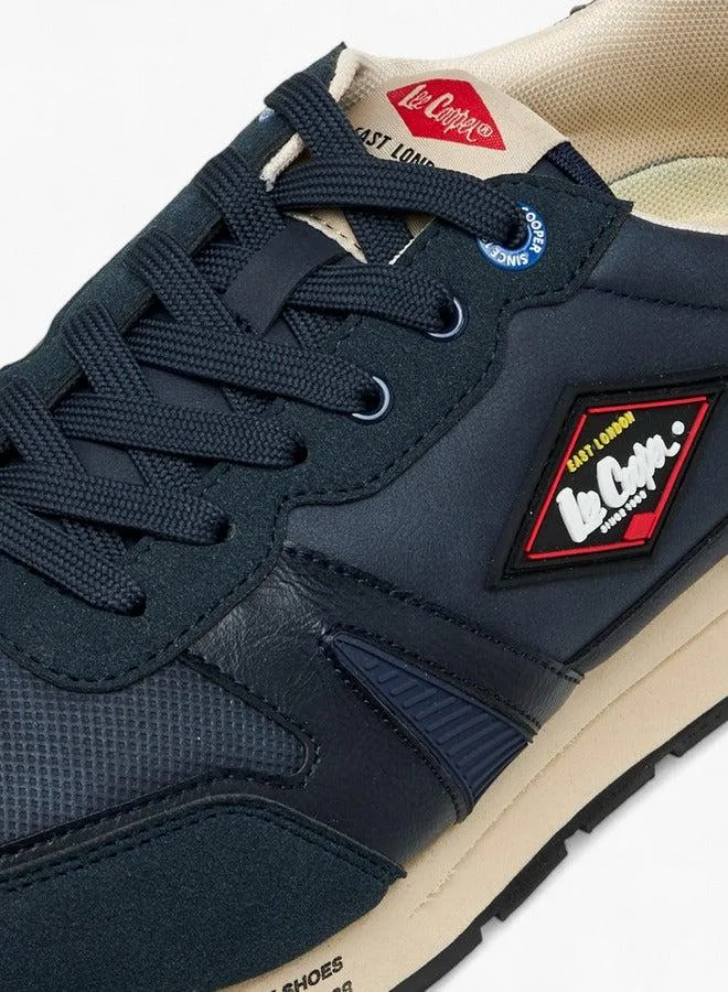 Lee Cooper Men's Panelled Lace-Up Sneakers
