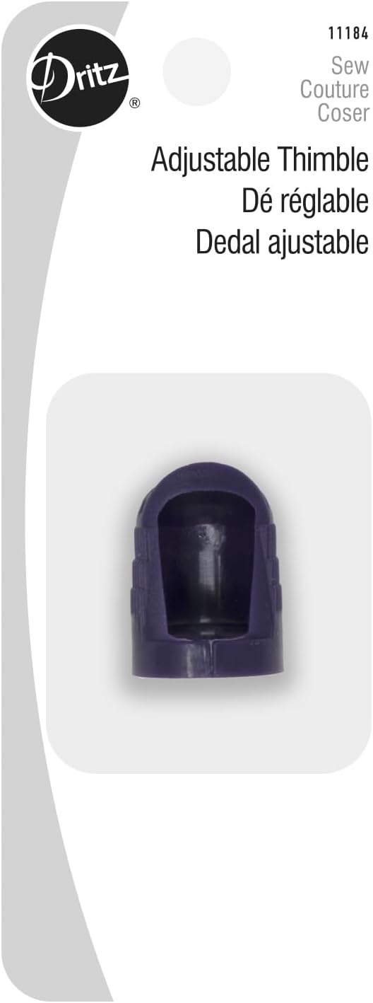 Dritz One Size Fits All Adjustable Thimble Blue - Image 1