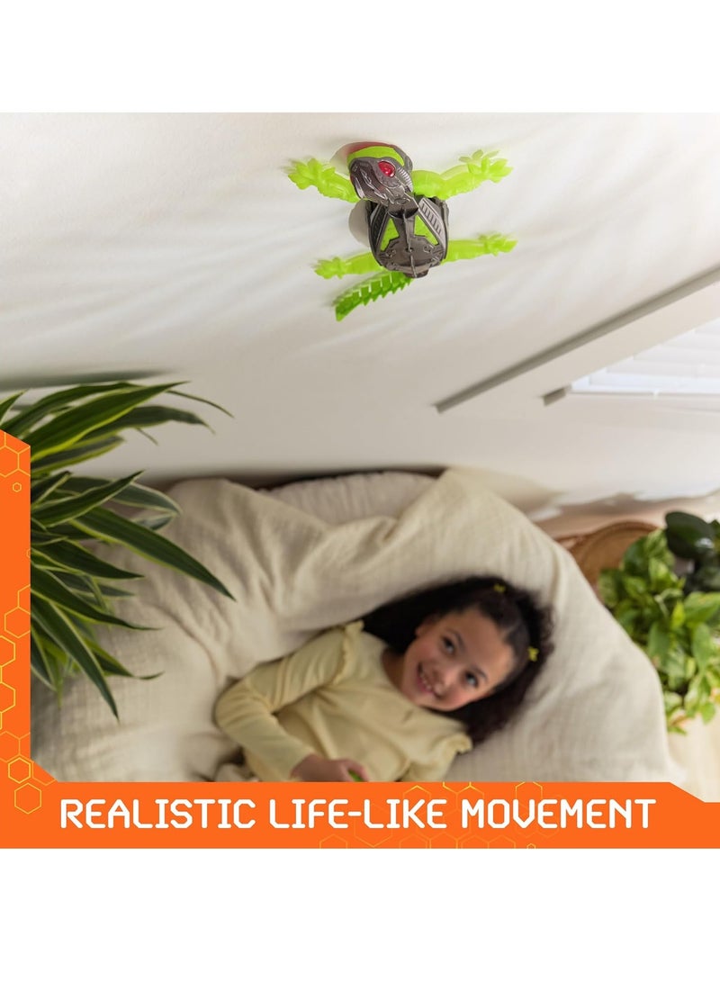 Wall Crawler Gecko, Realistic Design Portable RC Lizard Toy, Rechargeable Remote Control Robot Kids Toys, Safe And Durable Light Up Toy For Children, (1pc, Green) - Image 3