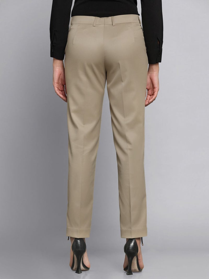 Powersutra Regular Fit Pants in Bamboo Beige for Women - Image 5