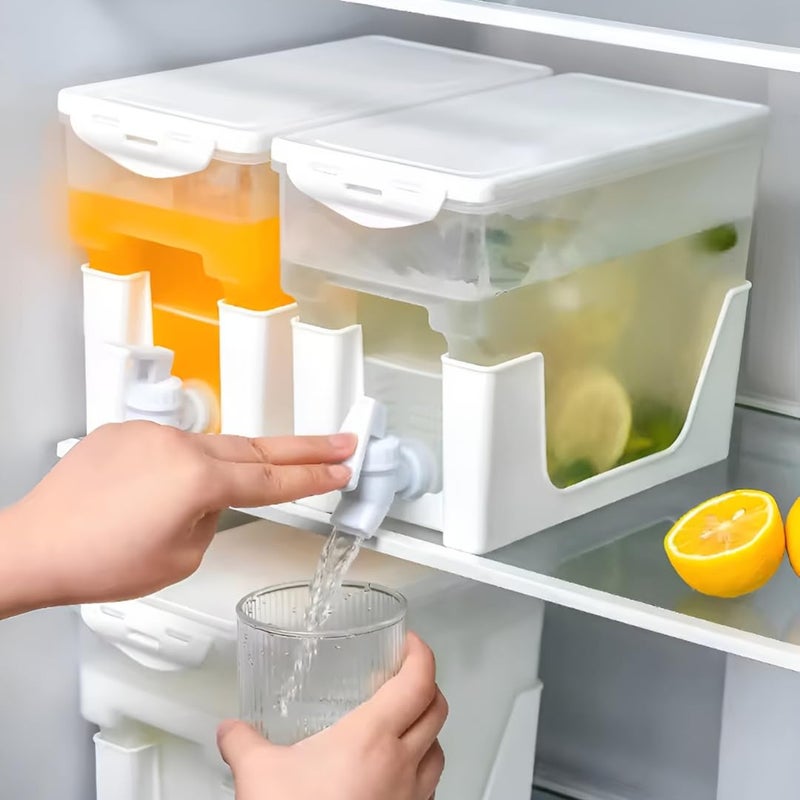 HoopVool Drink Dispenser with Removable Stand 35L Refrigerator Water Jug Cold Kettle Fridge Water Jug Cold Kettle for Iced Coffee Lemonade 1 - Image 3