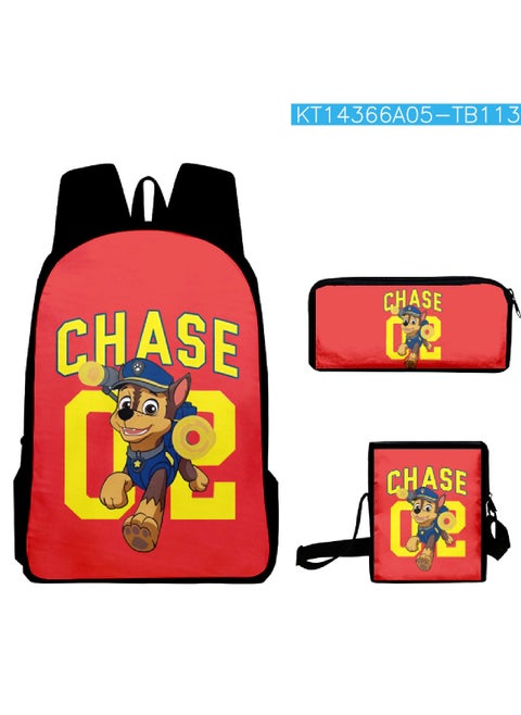 【 School Season 】Paw Patrol Kids Cartoon Backpack Student Bag Crossbody Bag Pencil Case Back-to-school Must-have Three-piece Set Suitable for 14-inch Laptop Casual Bag Travel Bag