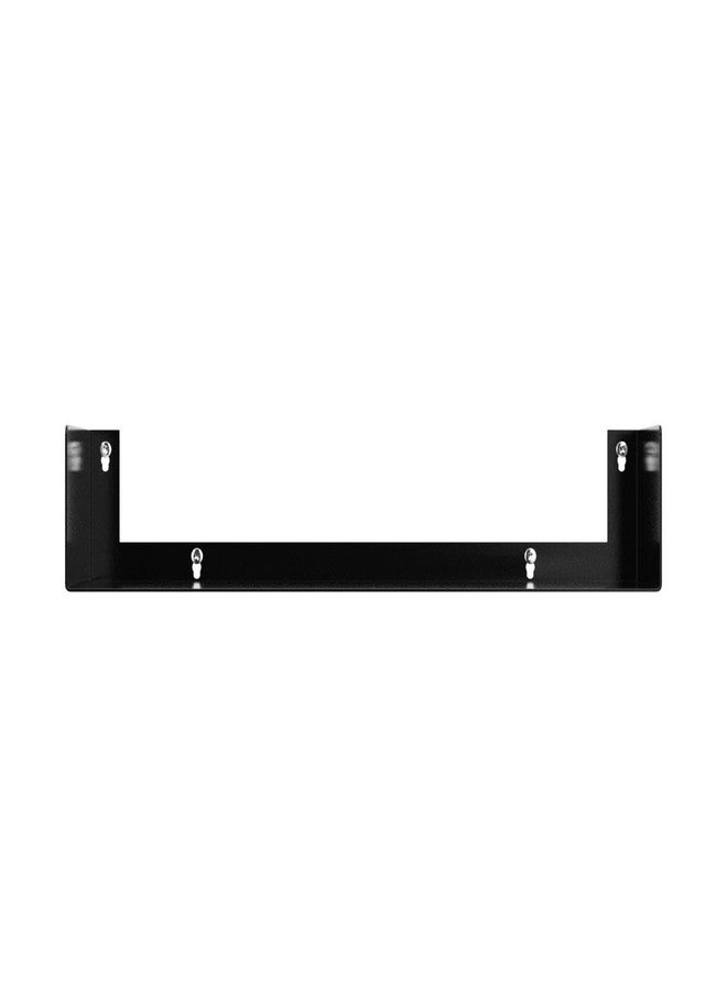 والنيتشر مجموعة رفوف تخزين الكتب والأقراص المدمجة وأقراص DVD من Wallniture Bali باللون الأسود، مكونة من 3 قطع، رفوف كتب معدنية عائمة للجدار - Image 4