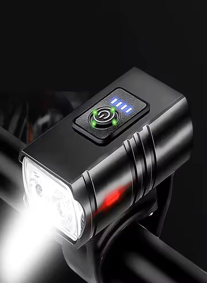 PASHANDOZ USB Rechargeable Cycle Light Type-C Rechargeable Front Light for Cycle High Bright Anti-Glare Bicycle Light with 3 Lighting Modes for Night Riding Cycling Headlight Bicycle lamp - Image 1