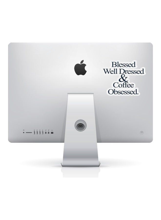 RKN Blessed Well Dressed Coffee Obsessed Vinyl Sticker - Image 1