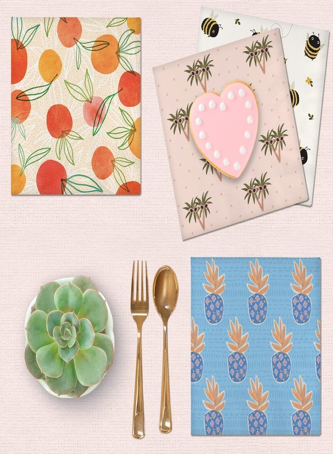 Studio Oh! Paper Lunch Napkins by Studio Oh! - Royal Welcome - Pack of 40 - Full-Color Art - 3-Ply Strong & Durable, Easy Cleanup - for Everyday & All Occasions - Image 5