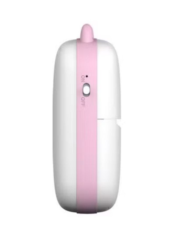 Mini Portable Thermal Printer with 1 Roll Paper Pink/White - Image 3