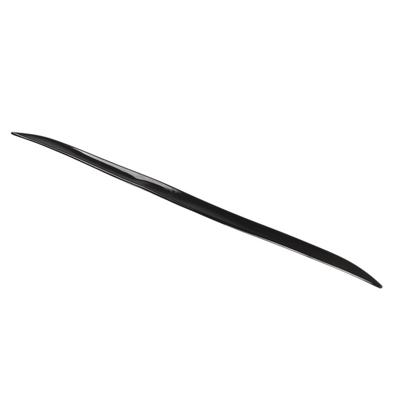 Car Rear Trunk Spoiler Glossy Black Rubber 120x4cm/47.2x1.6in Universal with Double Side Adhesive - Image 3