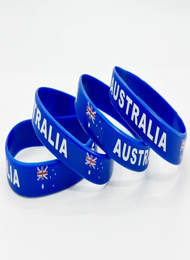 LLBFHH 4 Pcs Australia Australian Country Flag Rubber Bracelets, National Flag Silicone Bracelet, Rubber Wristbands Patriotic Decorations Gift - Image 5