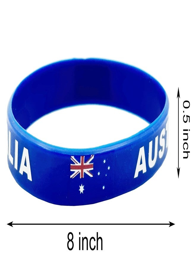 LLBFHH 4 Pcs Australia Australian Country Flag Rubber Bracelets, National Flag Silicone Bracelet, Rubber Wristbands Patriotic Decorations Gift - Image 4