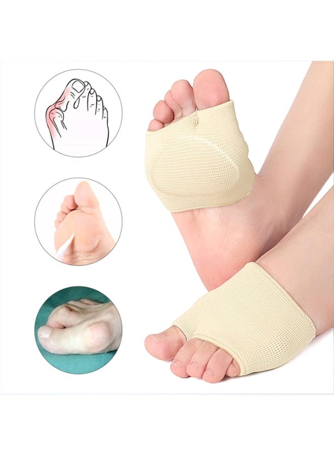 ChicAbode Metatarsal Pads for Women & Men Reusable,Metatarsal Sleeves Inserts with Gel Pads,Anti-Slip Ball of Foot Cushions for Pain Relief Metatarsalgia Morton's Neuroma Calluses - Image 2