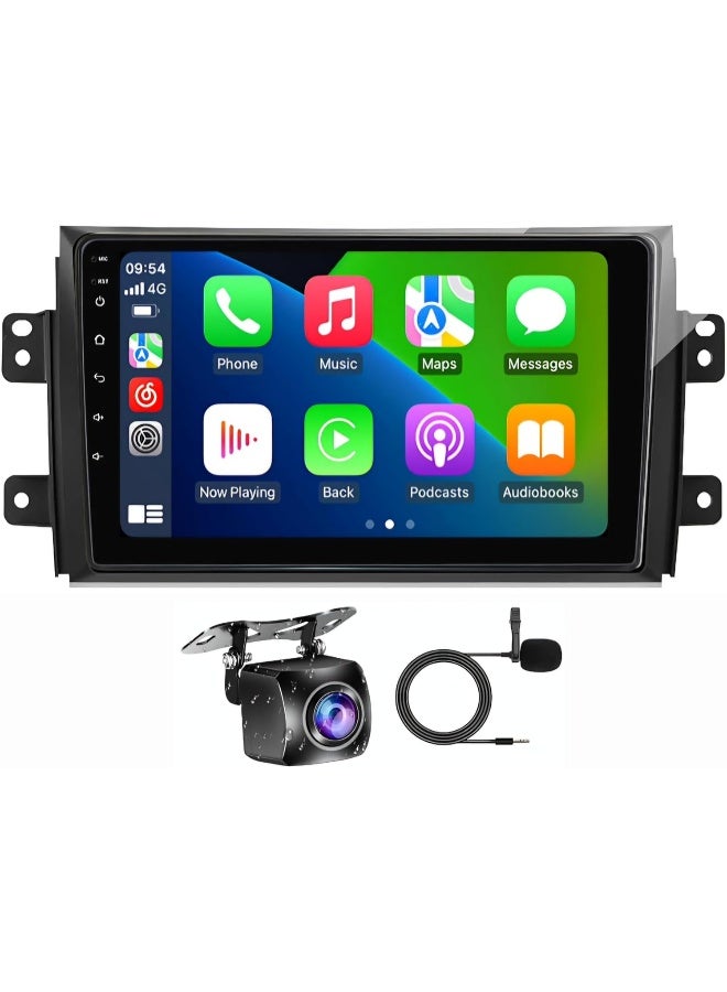 فيريكس شاشة ستيريو سيارة سوزوكي SX4 2006-2013 مع Apple Carplay Android Auto لاسلكي واي فاي DSP AHD كاميرا متضمنة واجهة سريعة (8 + 128 جيجابايت Carplay) - Image 1