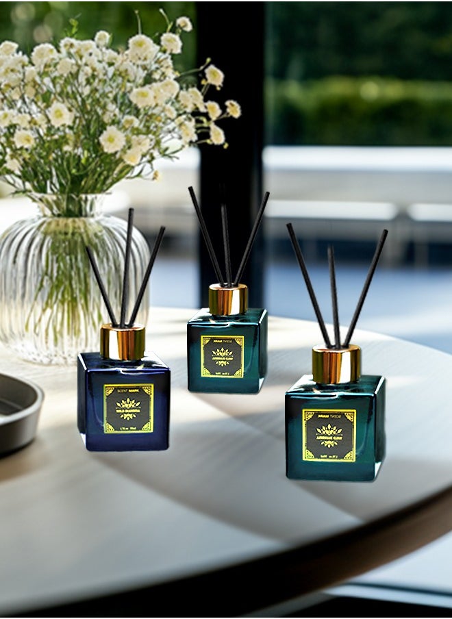 Litus - Premium Home Perfume Reed Diffuser,Hotel(Floral Fruity Bliss) Fragrance,5 Rattan Reeds,50ml - Image 1