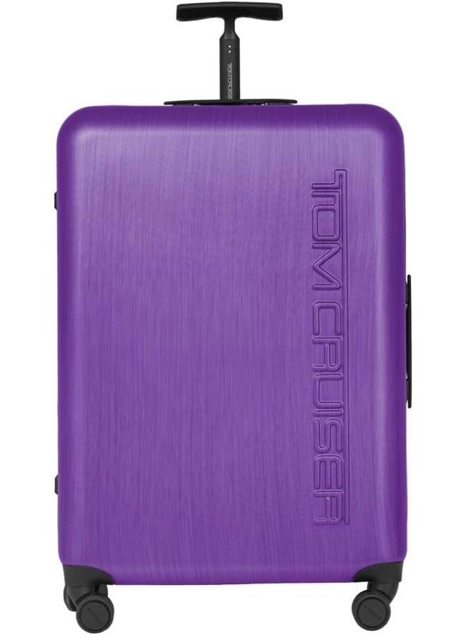 Tom Cruiser Space 24-Inch Hard Luggage – 100% Polycarbonate, TSA Lock, 360° Spinner Wheels, Expandable Design, 2-Year Warranty - Purple - Image 1