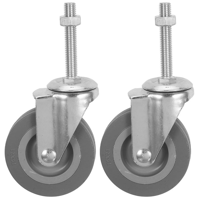 ibasenice 2pcs Quiet Furniture Moving Wheels: Vacuum Cleaner Replacement Caster Wheels - Stem Casters for Sofa Coffee Table Office Chair - Image 1