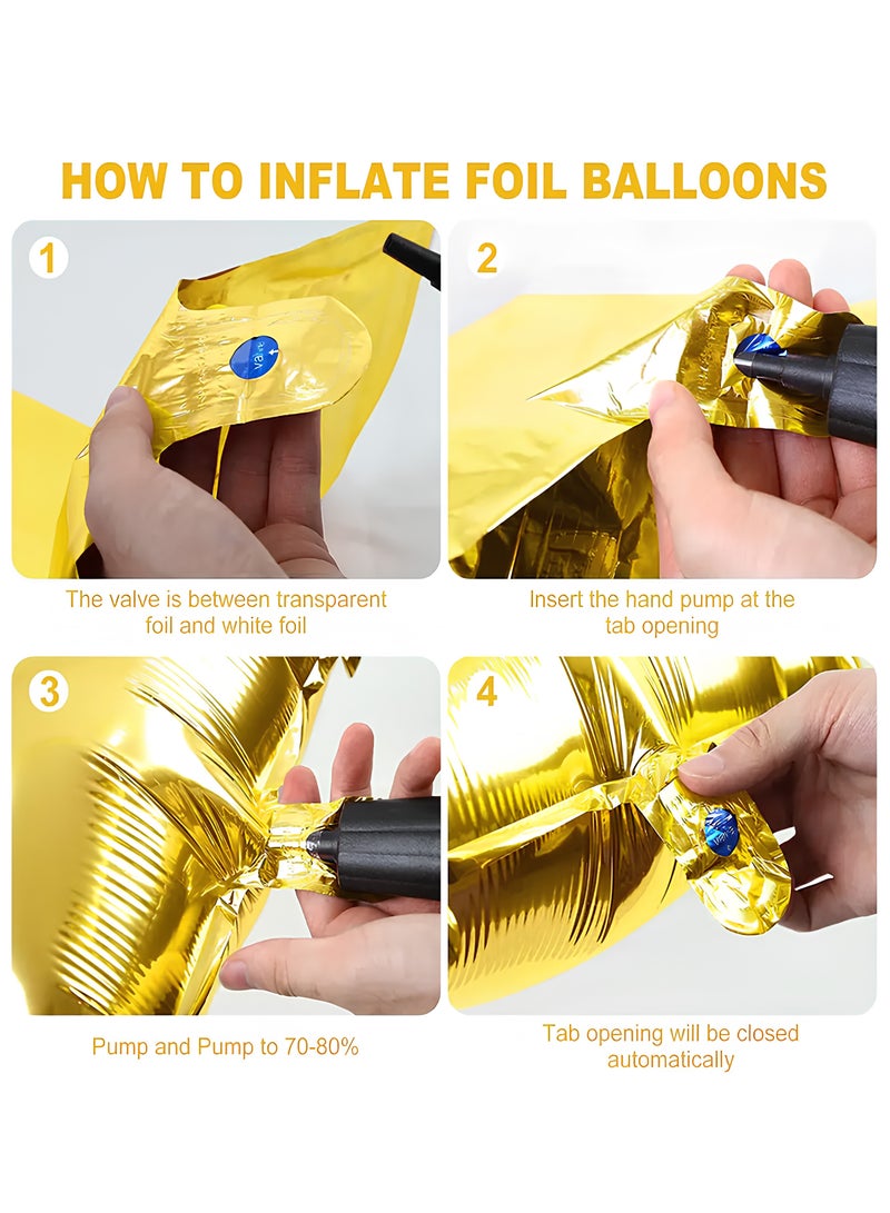 PARTY FUN 32" Foil Letter Balloon  Letter L  Golden  - Image 2