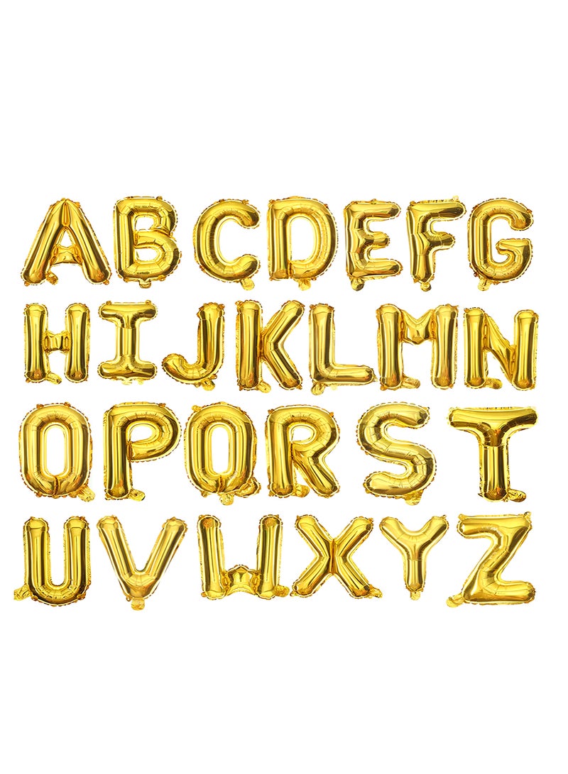 PARTY FUN 32" Foil Letter Balloon  Letter L  Golden  - Image 3