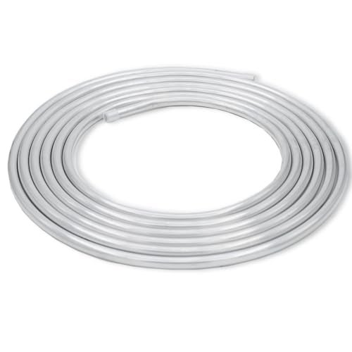 Byredio 38 Aluminum Fuel Line Hard Tube 26 Feet Coil Fuel Hose for Automotive AC Hydraulic Braking Fuel Systems and Transmission 360 psi High Working Pressure with Dustproof Cover - Image 1