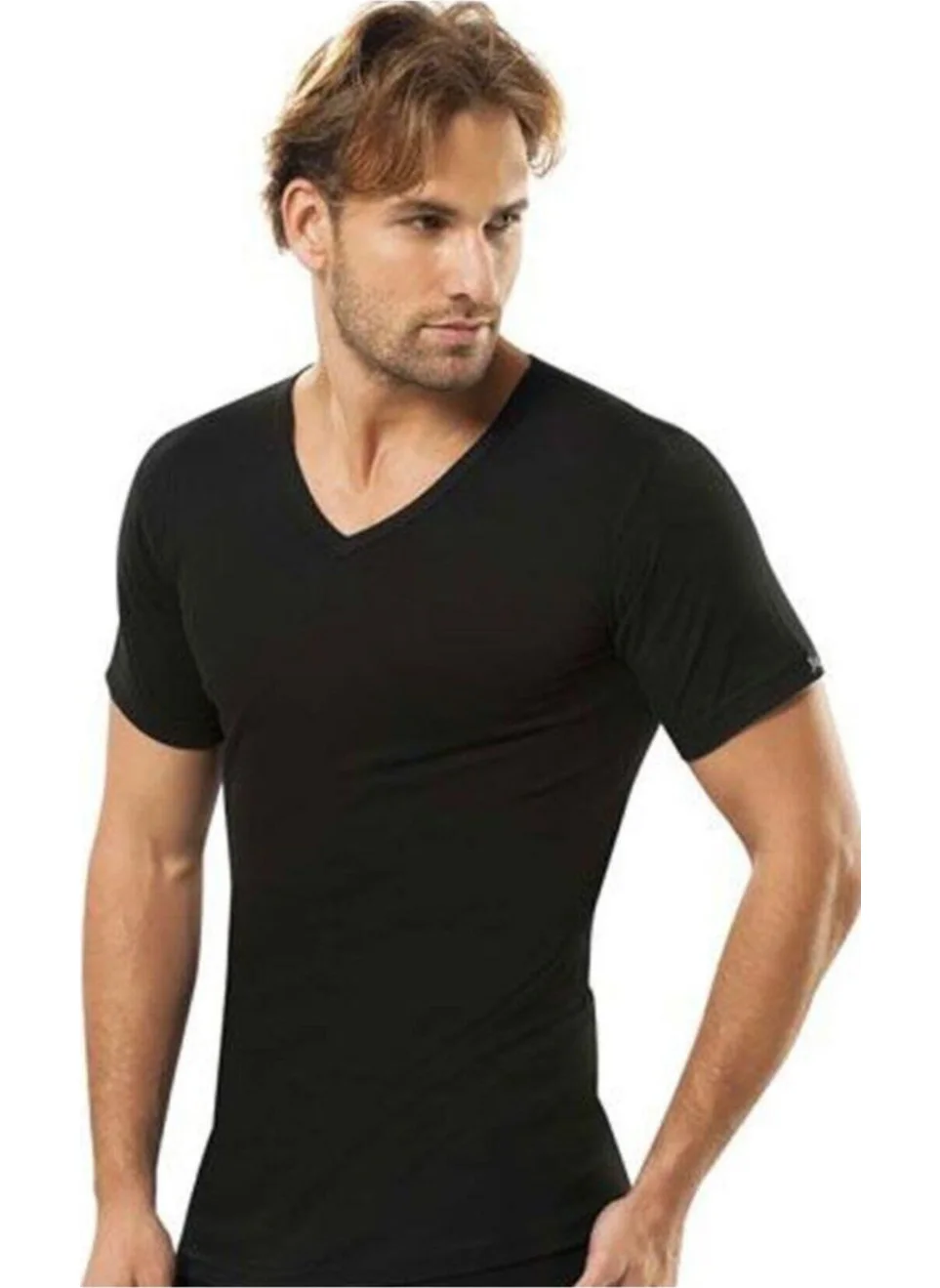 جيبر Men's V Neck Undershirt 3-PACK-112