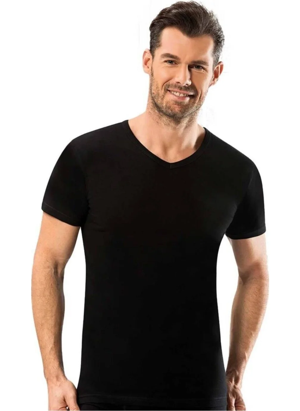 جيبر Men's V Neck Undershirt 3-PACK-112