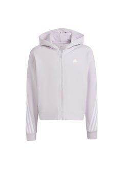 Adidas adidas G Fi 3S Fz Purple Training Track Tops 7-8Y  - Image 2
