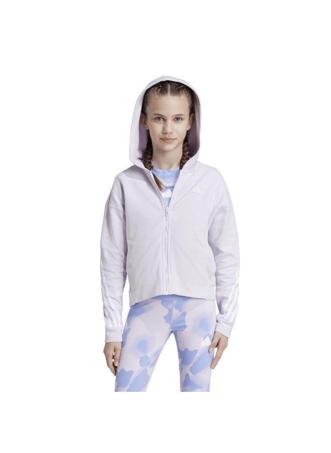 Adidas - adidas G Fi 3S Fz Purple Training Track Tops 7-8Y - Image 1