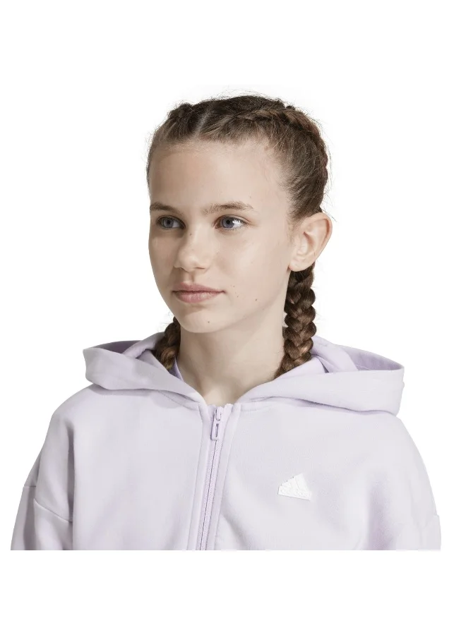 Adidas G Fi 3S Fz Purple Training Track Tops 7-8Y