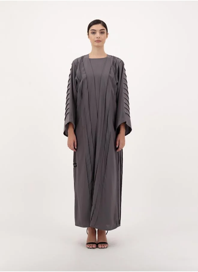 Meem by Mariyah Front open abaya with inner