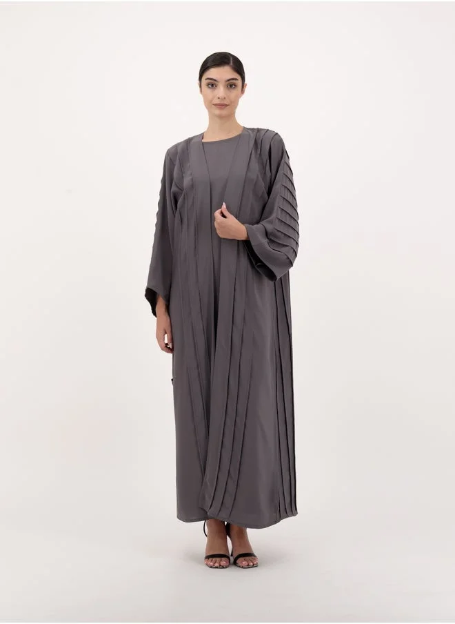 Meem by Mariyah Front open abaya with inner