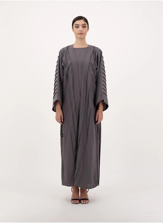 Meem by Mariyah Front open abaya with inner