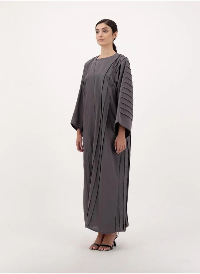 Meem by Mariyah Front open abaya with inner